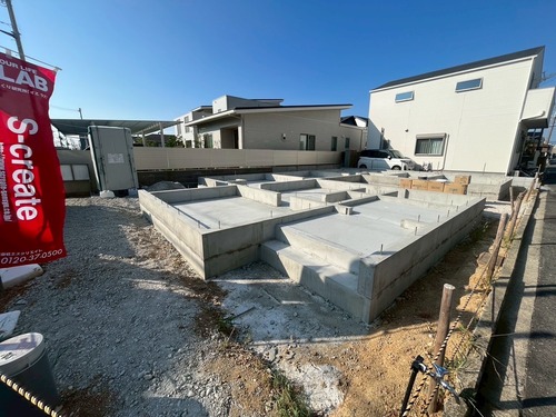 岸和田市平屋の家造り　S様邸基礎工事完了