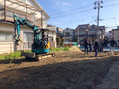 3月20日(月)　堺市南区高倉台　F様邸　基礎着工