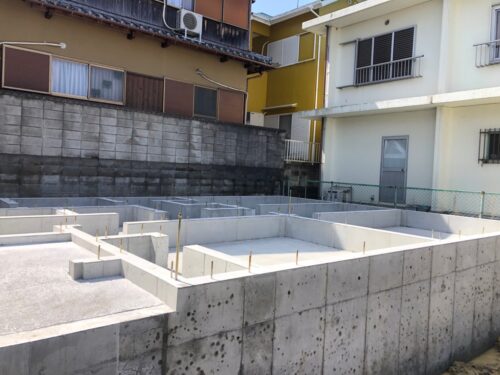 3月20日(月)　熊取町小谷南　戸建賃貸　基礎完成